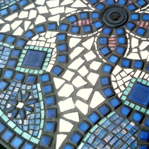 Mosaic garden table