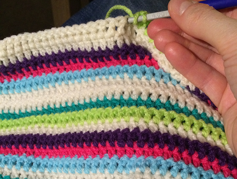 Crochet granny square cushion cover jo bund